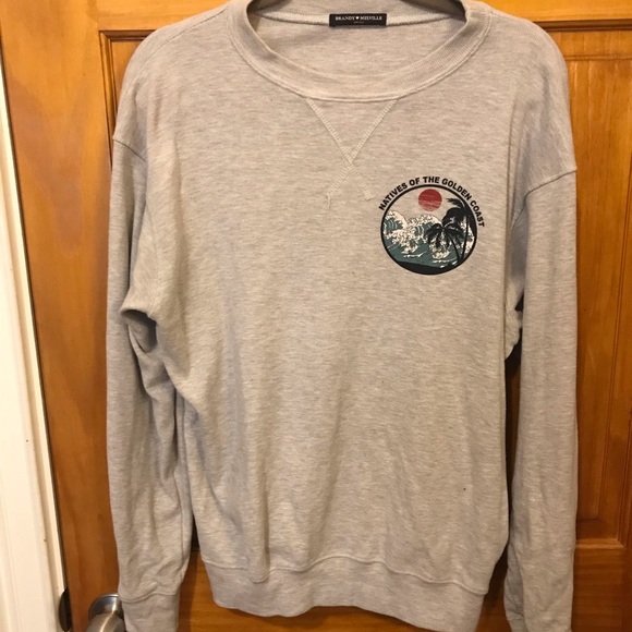 Brandy Melville Sweaters - Brandy Melville graphic crew neck sweater